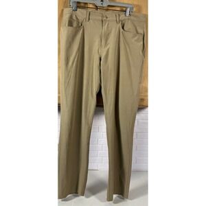 Callaway Golf Pants Mens 36x30 Khaki Tan Performance Five Pocket Trousers